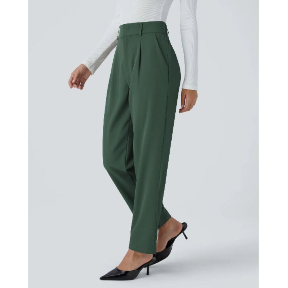 HALARA Forest Green Straight Leg Pants